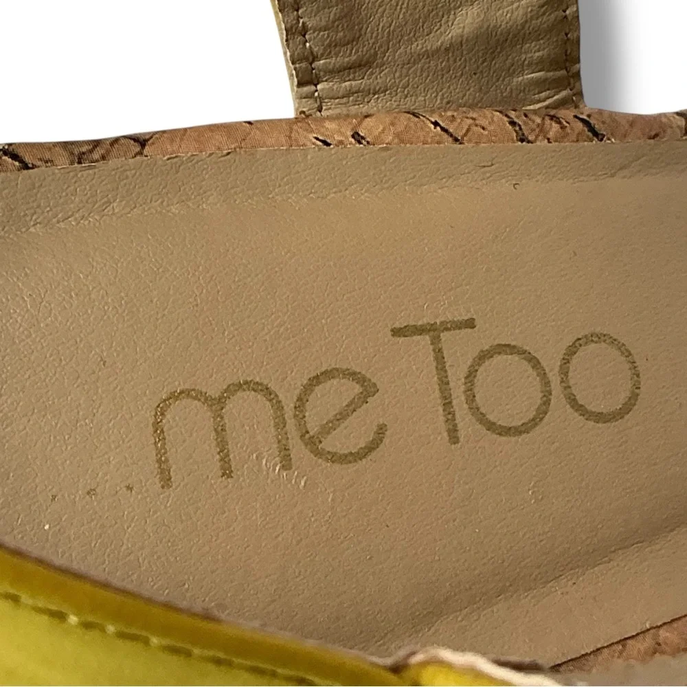Me Too Yellow Montana Cork Wedge Sandals
